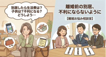 よみもの「離婚前の別居、不利にならないように気をつけることは？【離婚お悩み相談室】」の見出し画像です