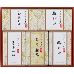 プレゼント「ホテルオークラ おかゆ・雑炊スープ詰合せ」の画像です