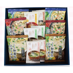 プレゼント「養命酒製造 和養生にゅうめんと四季をいただく お味噌汁計１２食」の画像です