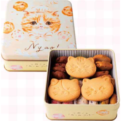 プレゼント「DADACA こねこのこねこねクッキー缶 Ｎｙａｏ」の画像です