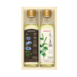 プレゼント「味の素 えごま油＆アマニ油ギフト」の画像です