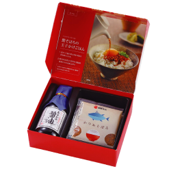 プレゼント「柳屋本店 玉子かけ醤油と鰹そぼろセット」の画像です