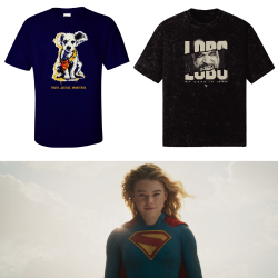 プレゼント「映画「スーパーガール」クリプトTシャツ1枚、ロボTシャツ1枚プレゼント」の画像です